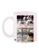 Flower Printed Coffee Mug White/Blue/Pink 11ounce