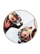 Ice Age Printed Fridge Magnet Round Multicolour