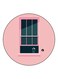 Window Printed Fridge Magnet Pink/Grey 5.5cm