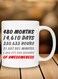 Printed Ceramic Coffee Mug White/Black/Red