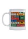 Old Carbonated Soft Drink Printed Mug White/Green/Red
