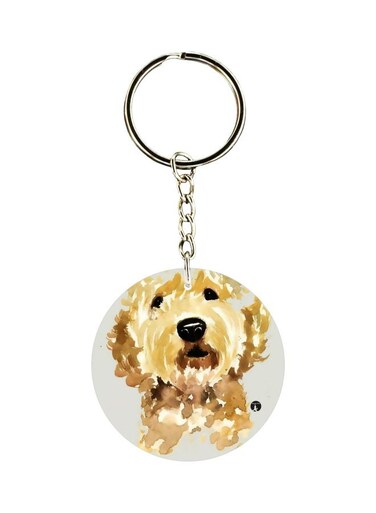 Puppy Printed Keychain