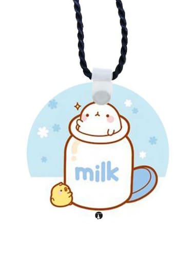 Rabbit Printed Car Mirror Pendant