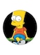 The Simpsons Printed Fridge Magnet Yellow/Black/Blue