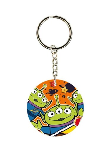 Cartoon Printed Double Sided Keychain