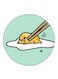 Gudetama Printed Fridge Magnet Multicolour
