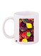 Leaves Printed Ceramic Coffee Mug White/Yellow/Red