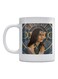 Woman Printed Mug White/Blue/Beige