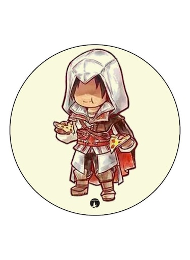 Assassin's Creed Printed Fridge Magnet Beige/Red/Yellow