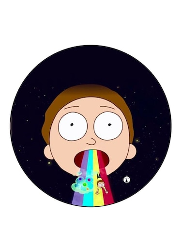 Rick And Morty Printed Fridge Magnet Multicolour
