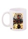 Micky Mouse Printed Ceramic Coffee Mug White/Beige/Brown