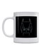 Batman Mask Printed Ceramic Mug White/Black