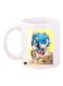 Sonic Video Game Printed Mug Blue/Yellow/Red Standard Size