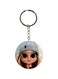 Cartoon Girl Printed Keychain