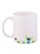 Printed Mug White/Blue/Green 12ounce