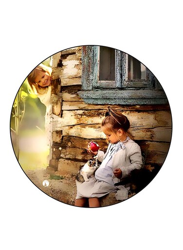 Girl Printed Fridge Magnet Multicolour