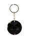 Cat Printed Round Keychain