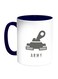 Army Printed Coffee Mug Blue/White/Grey