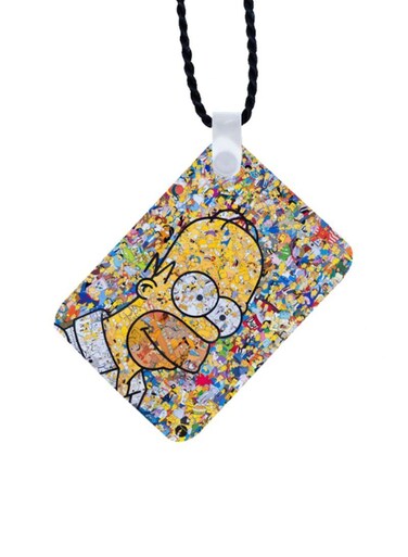 Simpsons Printed Car Mirror Pendant
