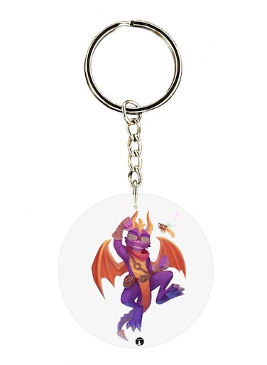 Spyro Printed Keychain