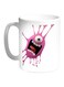 Cartoon Character Printed Coffee Mug White/Purple/Black