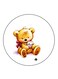 Bear Printed Fridge Magnet Multicolour