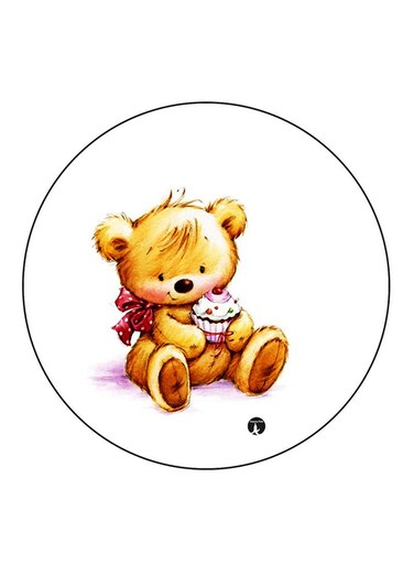Bear Printed Fridge Magnet Multicolour