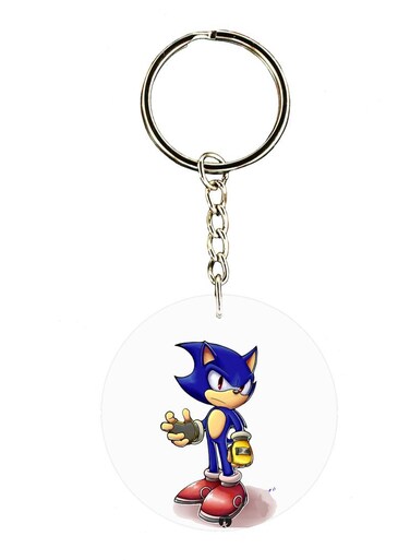 Sonic Double Side Printed Keychain