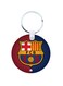 Round Barcelona Football Club Wooden Keychain