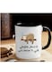 Funny Sloth Coffee Mug with Arabic Humor Design in black