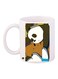 We Bare Bears Printed Coffee Mug White/Blue/Brown