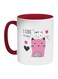 I Love You Mom Printed Coffee Mug Red/White/Pink 325ml