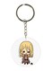 Attack On Titan Printed Holder Keychain Beige/Yellow/Silver