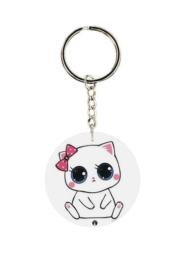 Kitty Printed Keychain