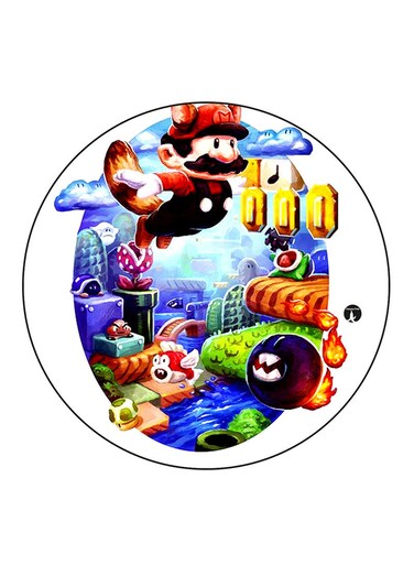 The Video Game Super Mario Printed Fridge Magnet Multicolour