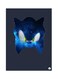Sonic Metal Plate Poster Black/Blue/Green 15x20cm