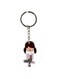 Cartoon Girl Printed Dual Sided Keychain