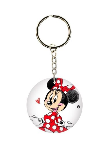 Minnie Mouse Printed Keychain