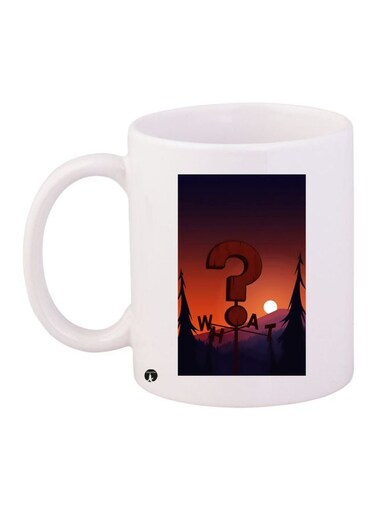 What Printed Coffee Mug White/Brown/Black