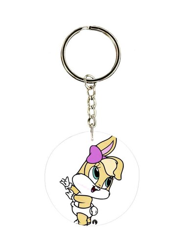 Rabbit Printed Keychain
