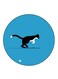Cat Printed Fridge Magnet Round Multicolour