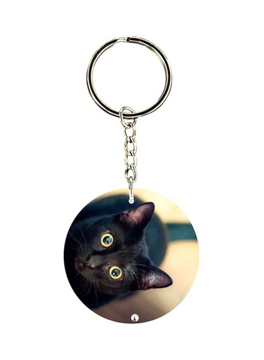 Cat Printed Keychain