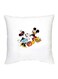 Mickey Mouse Printed Decorative Cushion White/Black/Yellow 16x16inch