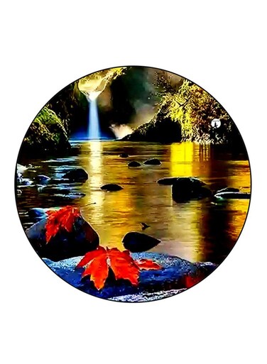 Nature Printed Fridge Magnet Round Multicolour