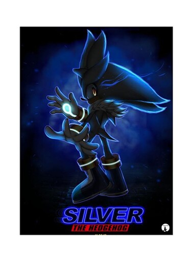 Video Game Sonic Metal Plate Poster Multicolour 15x20centimeter