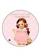 Girl Printed Fridge Magnet Multicolour