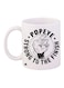 Popeye Printed Coffee Mug White/Black 11ounce