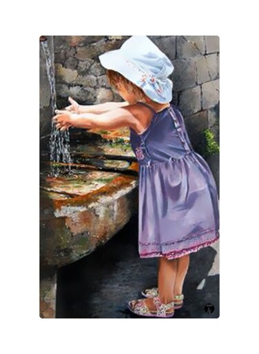 Printed Fridge Magnet Multicolour 8.5x0.4x5.5cm