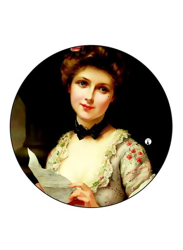 Vintage Art Printed Fridge Magnet Multicolour