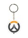 Overwatch Logo Metal Keychain Grey/Yellow